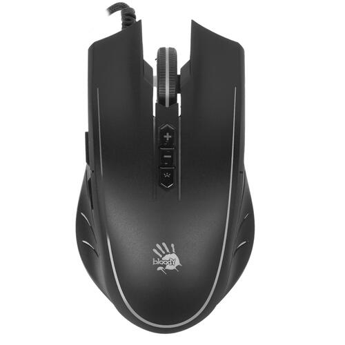 Купить Мышь проводная A4Tech Q81 Bloody Curve  черный  1645112. Характеристики, отзывы и цены в Донецке