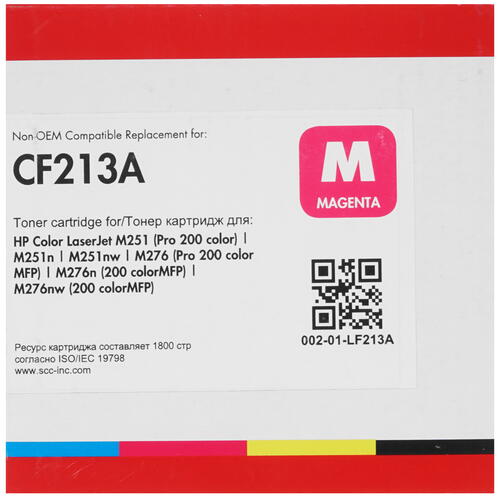 Купить Картридж лазерный Static Control 002-01-LF213A пурпурный  8158996. Характеристики, отзывы и цены в Донецке