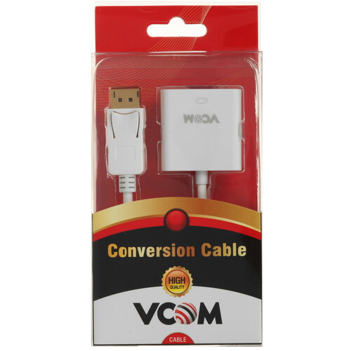 Купить Переходник однонаправленный VCOM DisplayPort - VGA, 0.15 м  5602525. Характеристики, отзывы и цены в Донецке