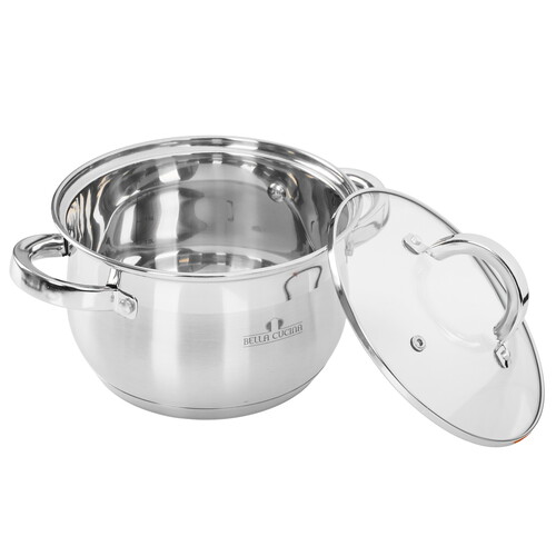 Купить Кастрюля Bella Cucina Terni BC-2122 2.9 л 18 см серебристый  9150082. Характеристики, отзывы и цены в Донецке