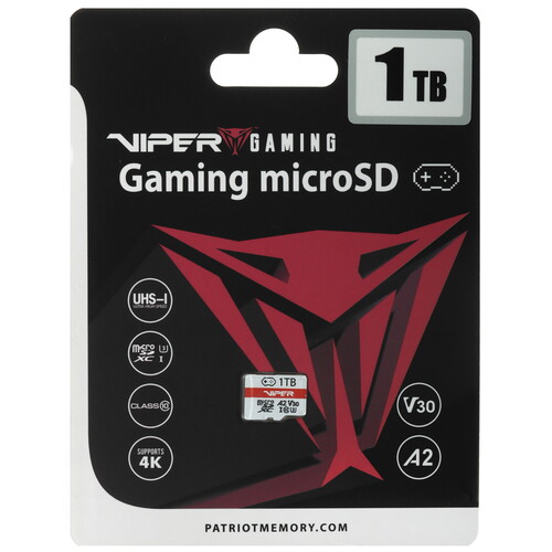Купить Карта памяти Patriot Viper Gaming microSDXC 1000 ГБ  5633381. Характеристики, отзывы и цены в Донецке