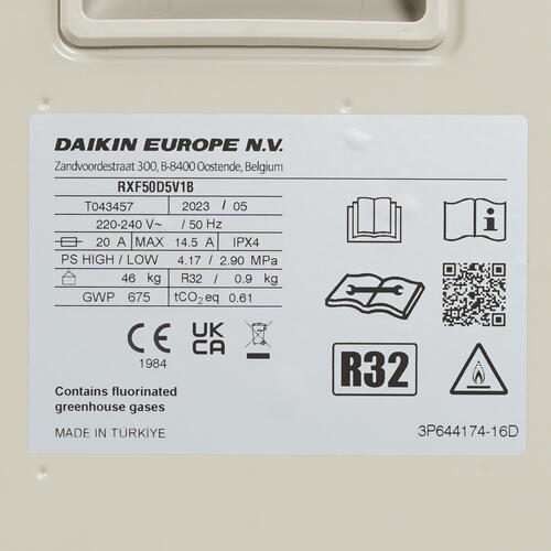 Купить Кондиционер настенный сплит-система Daikin FTXF50D/RXF50D белый  9045210. Характеристики, отзывы и цены в Донецке