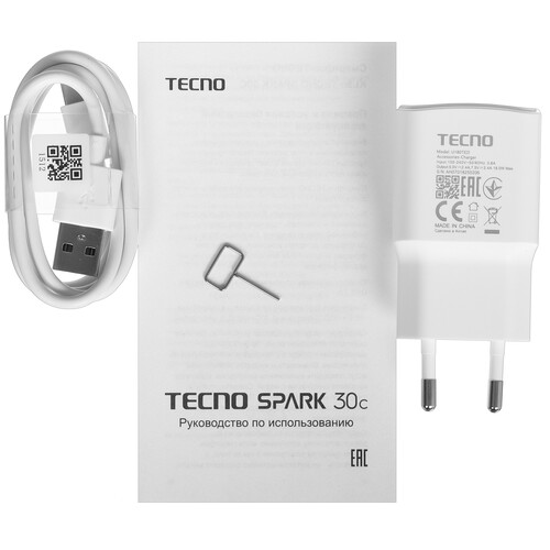 Купить 6.67" Смартфон Tecno SPARK 30C 256 ГБ серый  5621576. Характеристики, отзывы и цены в Донецке