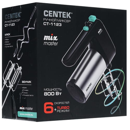 Купить Миксер Centek CT-1123 черный  8156558. Характеристики, отзывы и цены в Донецке