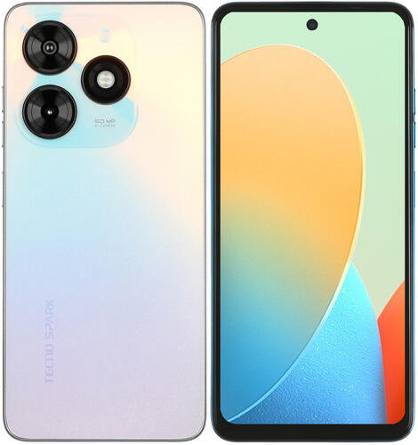 Купить 6.56" Смартфон Tecno SPARK 20C 128 ГБ белый  5437422. Характеристики, отзывы и цены в Донецке