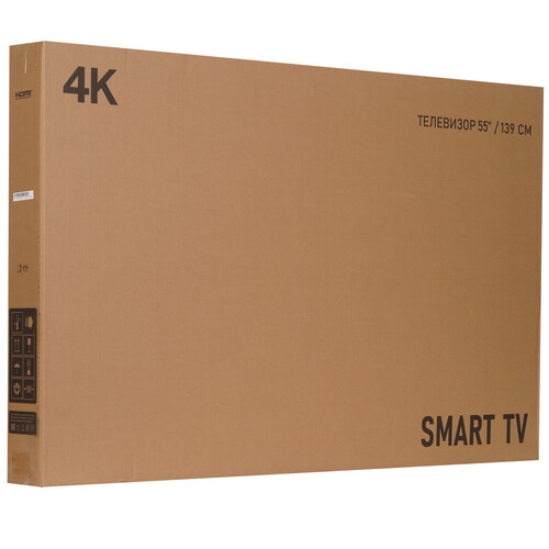Купить 55" (140 см) Телевизор Topdevice TDTV55ES13U_BK черный  9299203. Характеристики, отзывы и цены в Донецке