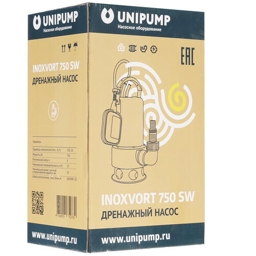Купить Насос дренажный Unipump INOXVORT 750 SW  1232117. Характеристики, отзывы и цены в Донецке
