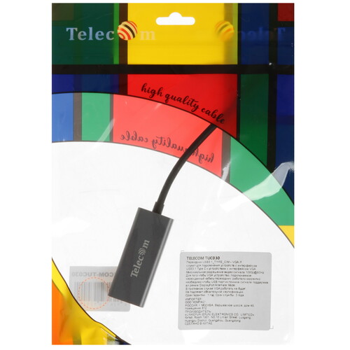 Купить Переходник однонаправленный Telecom USB Type-C - VGA, 0.15 м  5602634. Характеристики, отзывы и цены в Донецке