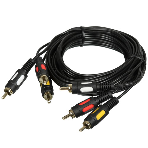 Купить Кабель   GoPower RCA x3 - RCA x3 черный  5479631. Характеристики, отзывы и цены в Донецке