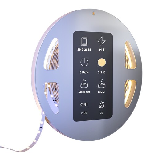 Купить Светодиодная лента Maytoni 24В 2835 6Вт/м 2700К 5м IP 20  9185096. Характеристики, отзывы и цены в Донецке