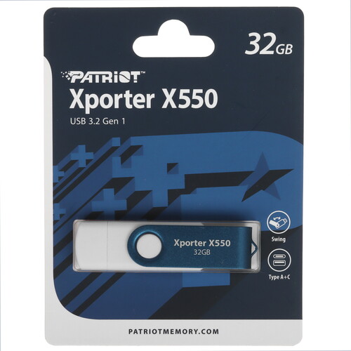 Купить Память USB Flash 32 ГБ Patriot Xporter X550 [PS32GX550AAD]  5606997. Характеристики, отзывы и цены в Донецке