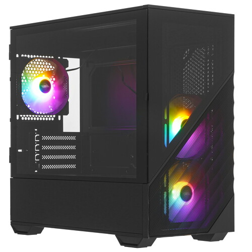 Купить Корпус 1STPLAYER DK D7 [D7-BK-3F1] черный  5481535. Характеристики, отзывы и цены в Донецке