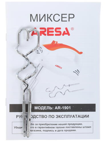 Купить Миксер ARESA AR-1901 белый  1085217. Характеристики, отзывы и цены в Донецке