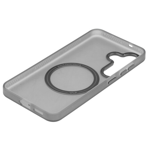 Купить Накладка  VLP Moon Case для Samsung Galaxy S25 черный/прозрачный  5613341. Характеристики, отзывы и цены в Донецке