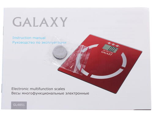 Купить Весы Galaxy GL 4851 красный  1045056. Характеристики, отзывы и цены в Донецке