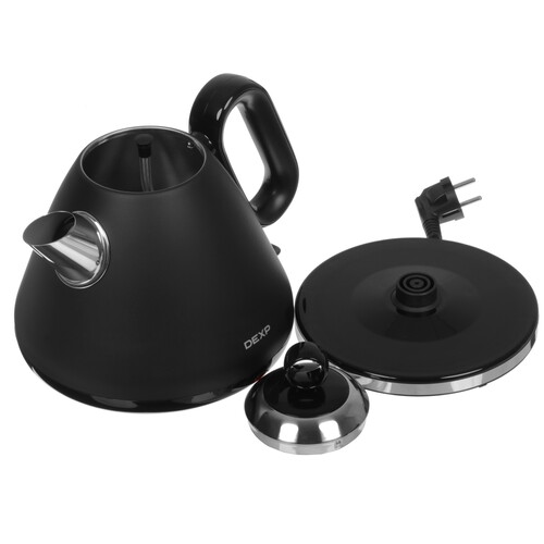 Купить Электрочайник DEXP DEK-07MP черный  9155060. Характеристики, отзывы и цены в Донецке