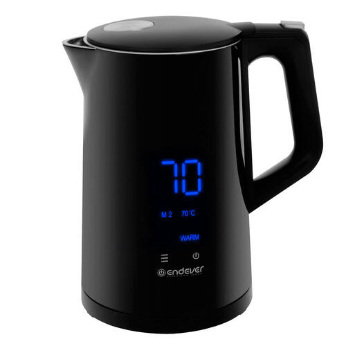 Купить Электрочайник Endever Skyline KR-258S черный  9973840. Характеристики, отзывы и цены в Донецке