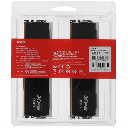 Купить Оперативная память ADATA XPG Lancer Blade RGB [AX5U6000C3016G-DTLABRBK] 32 ГБ  5427596. Характеристики, отзывы и цены в Донецке