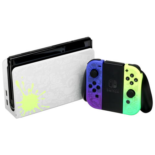 Купить Игровая консоль Nintendo Switch OLED – Splatoon 3 Edition зеленый, фиолетовый  5092359. Характеристики, отзывы и цены в Донецке