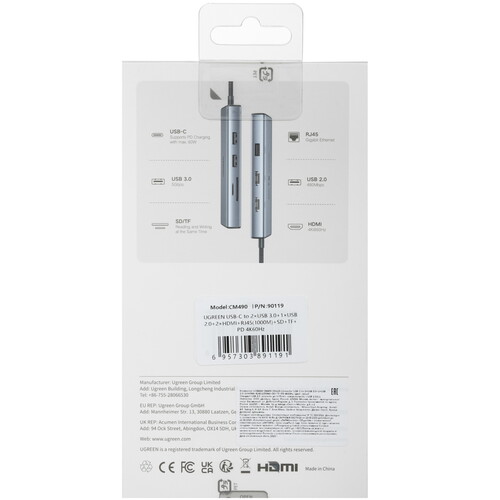 Купить Док-станция Ugreen CM490  9147611. Характеристики, отзывы и цены в Донецке