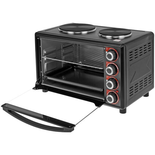 Купить Мини-печь Centek CT-1530-36 PLATE черный  1114276. Характеристики, отзывы и цены в Донецке