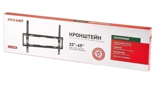 Купить Кронштейн для ТВ Rexant 38-0336 черный  9313493. Характеристики, отзывы и цены в Донецке