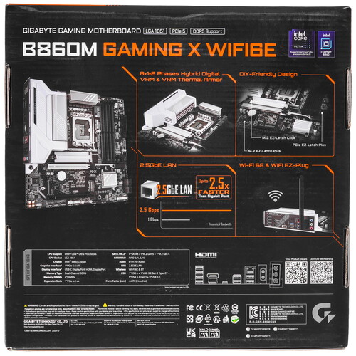 Купить Материнская плата GIGABYTE B860M GAMING X WIFI6E  5630820. Характеристики, отзывы и цены в Донецке