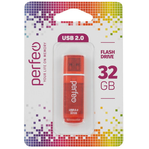 Купить Память USB Flash 32 ГБ Perfeo C13 [PF-C13R032]  9209313. Характеристики, отзывы и цены в Донецке