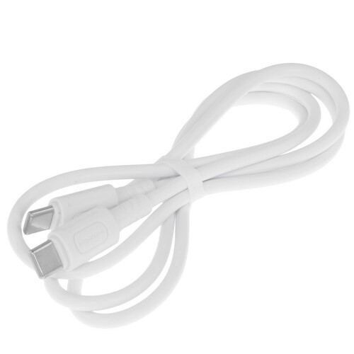 Купить Кабель круглый Borofone USB Type-C - USB Type-C белый 1 м  9244440. Характеристики, отзывы и цены в Донецке
