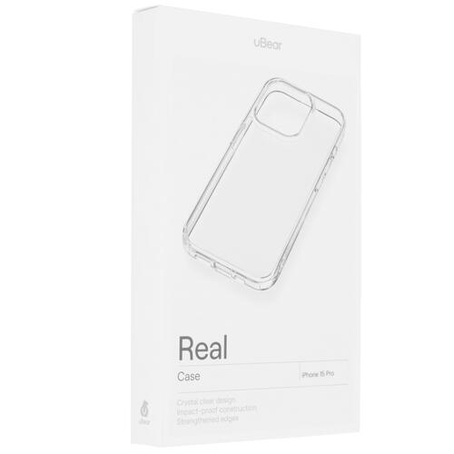 Купить Накладка  uBear Real Case для Apple iPhone 15 Pro прозрачный  5460629. Характеристики, отзывы и цены в Донецке
