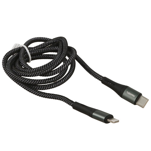 Купить Кабель круглый PAVAREAL Lightning 8-pin - USB Type-C черный 1 м  5480258. Характеристики, отзывы и цены в Донецке