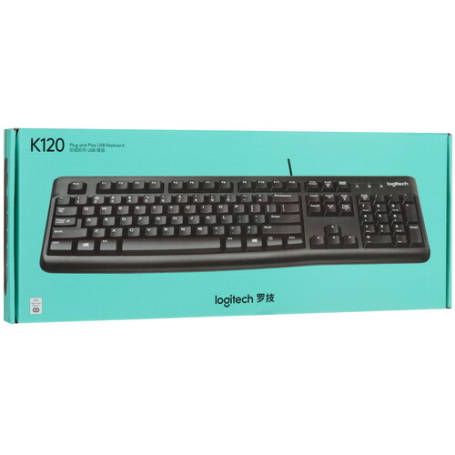 Купить Клавиатура  проводная Logitech K120  5453007. Характеристики, отзывы и цены в Донецке