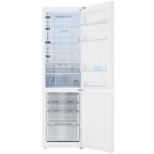 Купить Холодильник с морозильником   HAIER C2F637CWMVU1 белый  9277581. Характеристики, отзывы и цены в Донецке