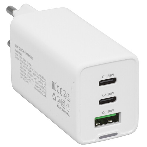 Купить Сетевое зарядное устройство EOFE E603 белый  9228800. Характеристики, отзывы и цены в Донецке