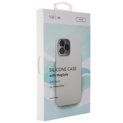 Купить Накладка  VLP Silicone Case with MagSafe для Apple iPhone 13 Pro белый  4873555. Характеристики, отзывы и цены в Донецке