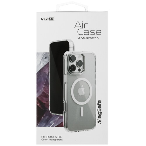 Купить Накладка  VLP Air Case для Apple iPhone 16 Pro прозрачный  5487118. Характеристики, отзывы и цены в Донецке