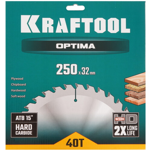Купить Диск пильный KRAFTOOL 36951-250-32  9107948. Характеристики, отзывы и цены в Донецке