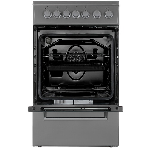 Купить Электрическая плита Indesit ISV5F1HX серебристый  9306997. Характеристики, отзывы и цены в Донецке