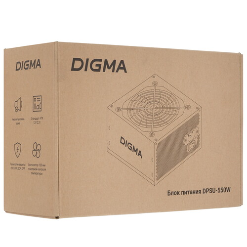 Купить Блок питания Digma DPSU-550W  5609597. Характеристики, отзывы и цены в Донецке
