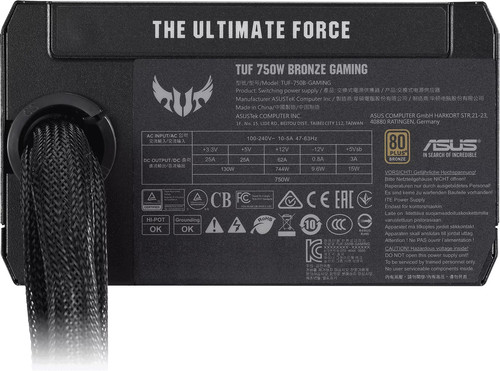 Купить Блок питания ASUS TUF-GAMING-750B [90YE00D0-B0NA00] черный  5620081. Характеристики, отзывы и цены в Донецке