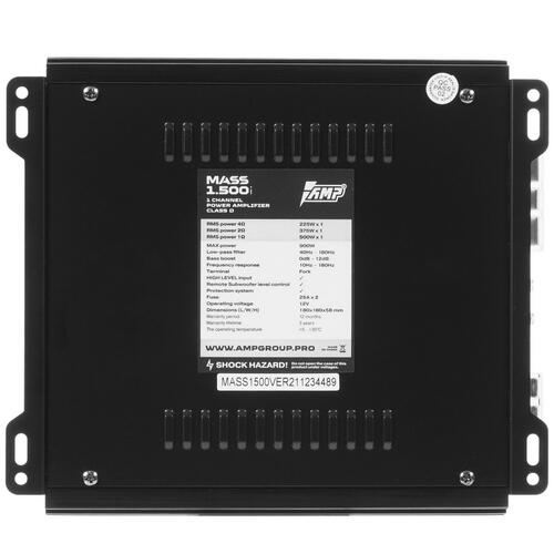 Купить Усилитель AMP MASS 1.500 Ver.2  5450976. Характеристики, отзывы и цены в Донецке