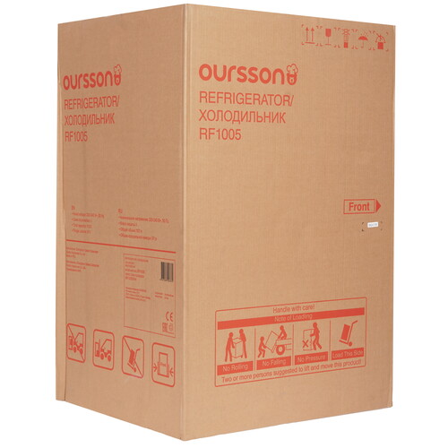 Купить Холодильник компактный   Oursson RF1005/WH белый  9311886. Характеристики, отзывы и цены в Донецке