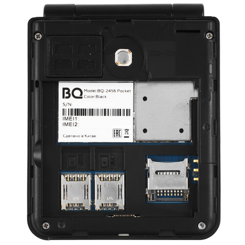 Купить Сотовый телефон BQ 2456 Pocket черный  9173471. Характеристики, отзывы и цены в Донецке