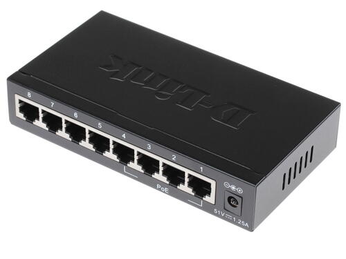 Купить Коммутатор D-Link DES-1008P  0105632. Характеристики, отзывы и цены в Донецке