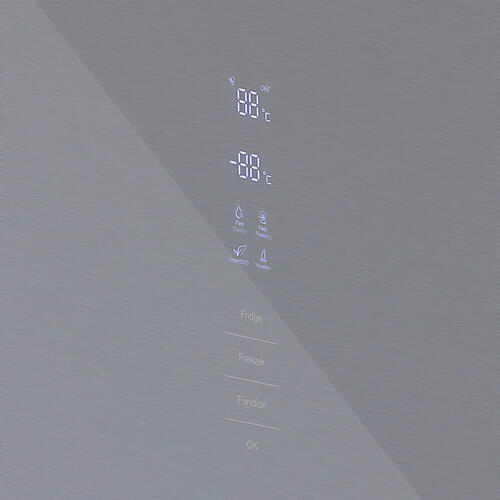 Купить Холодильник с морозильником   DEXP RF-CN350DMG/SI серый  5032057. Характеристики, отзывы и цены в Донецке