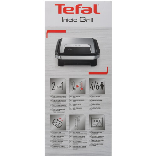 Купить Гриль Tefal Inicio GC271D10 черный  9238424. Характеристики, отзывы и цены в Донецке