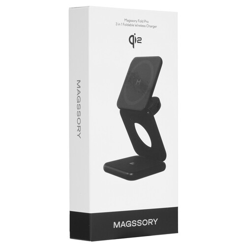 Купить Беспроводное зарядное устройство Magssory Fold Pro черный  9269682. Характеристики, отзывы и цены в Донецке
