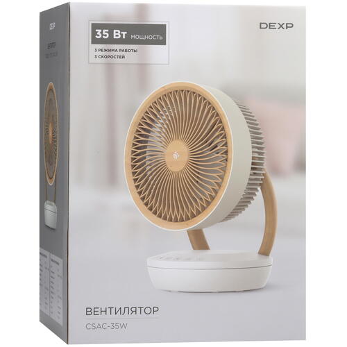 Купить Вентилятор DEXP CSAC-35W  белый  9041393. Характеристики, отзывы и цены в Донецке
