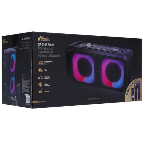 Купить Портативная аудиосистема Ritmix SP-910B, черный  5401081. Характеристики, отзывы и цены в Донецке