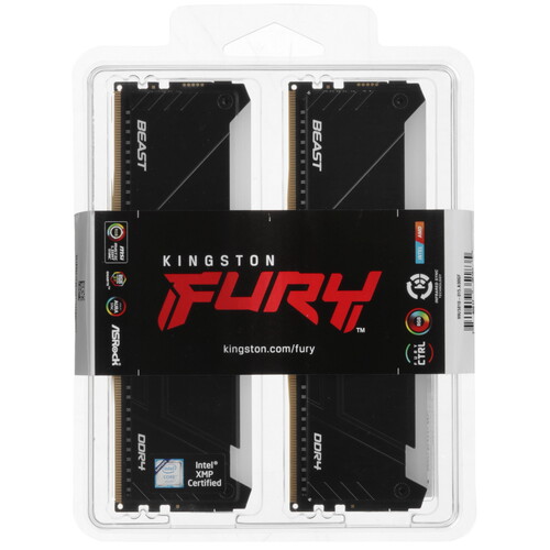 Купить Оперативная память Kingston FURY Beast Black RGB  5639142. Характеристики, отзывы и цены в Донецке